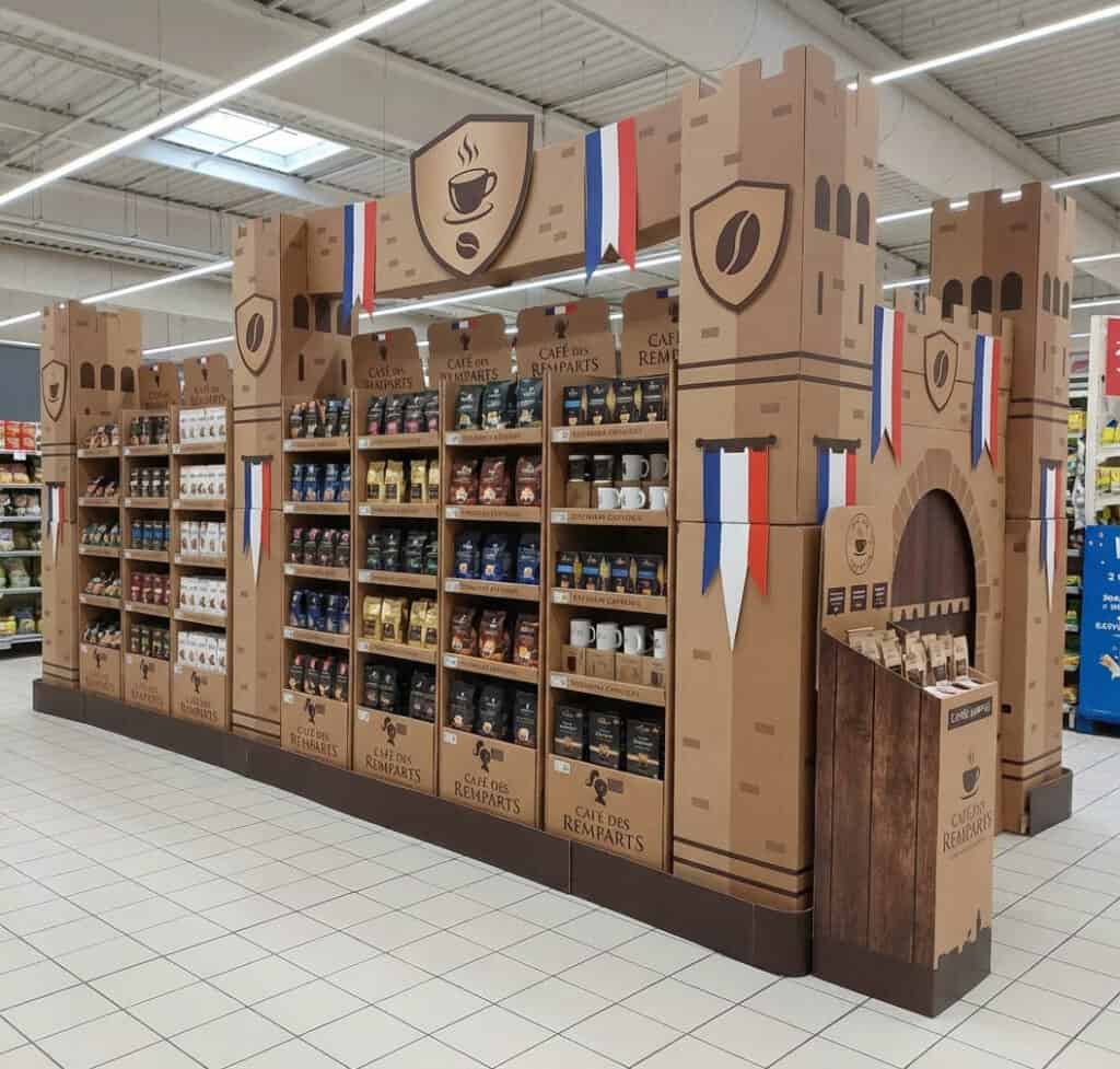 plv grande surface carrefour et leclerc