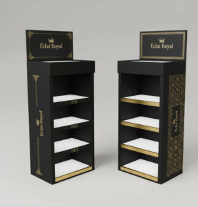 présentoir plv carton personnalisé