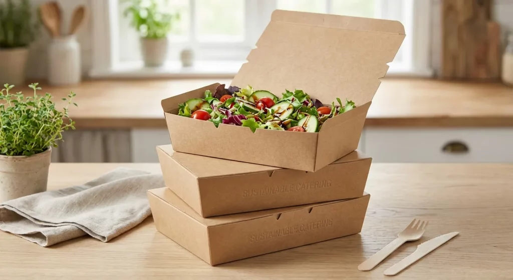 Boîtes repas sur mesure pour traiteur et restauration à emporter