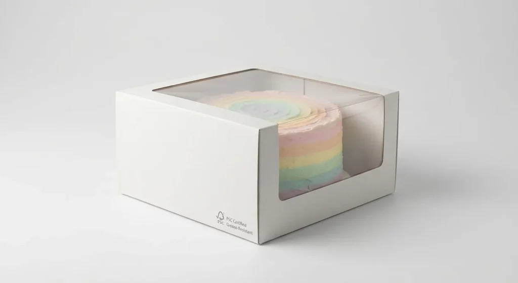 Emballage carton personnalisé pour pâtisserie et boulangerie artisanale