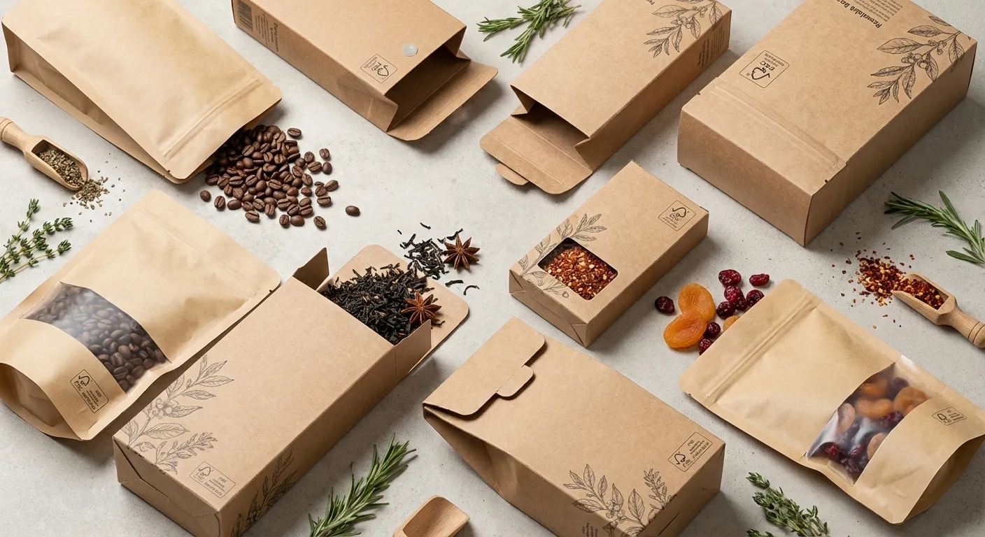 Packaging carton sur mesure pour produits secs, épicerie fine, thés et cafés artisanaux