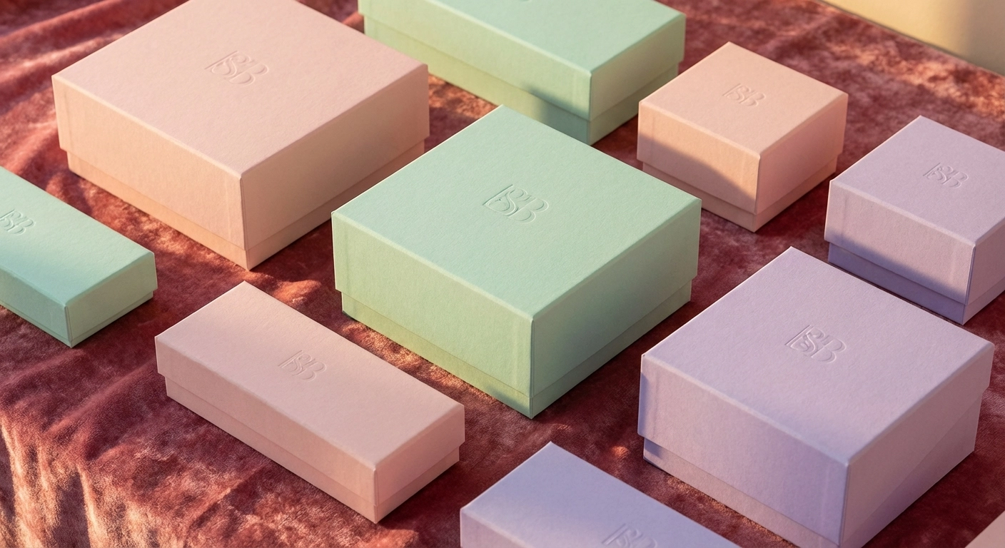 boîte carton sur mesure coffrets couleurs luxe