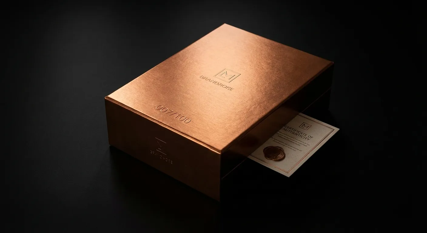 Coffret sur mesure édition limitée numérotée pour événements spéciaux