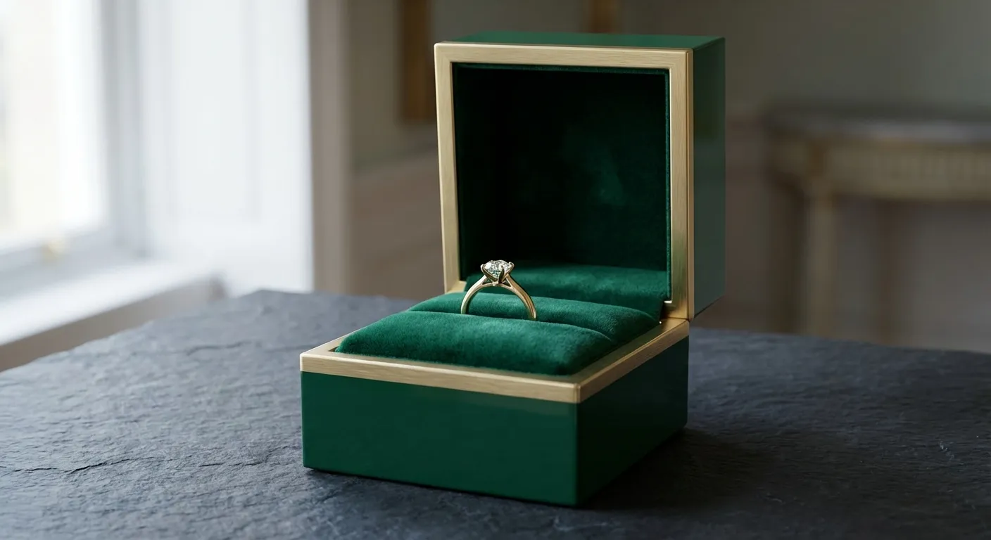 Coffret sur mesure joaillerie luxe avec intérieur velours