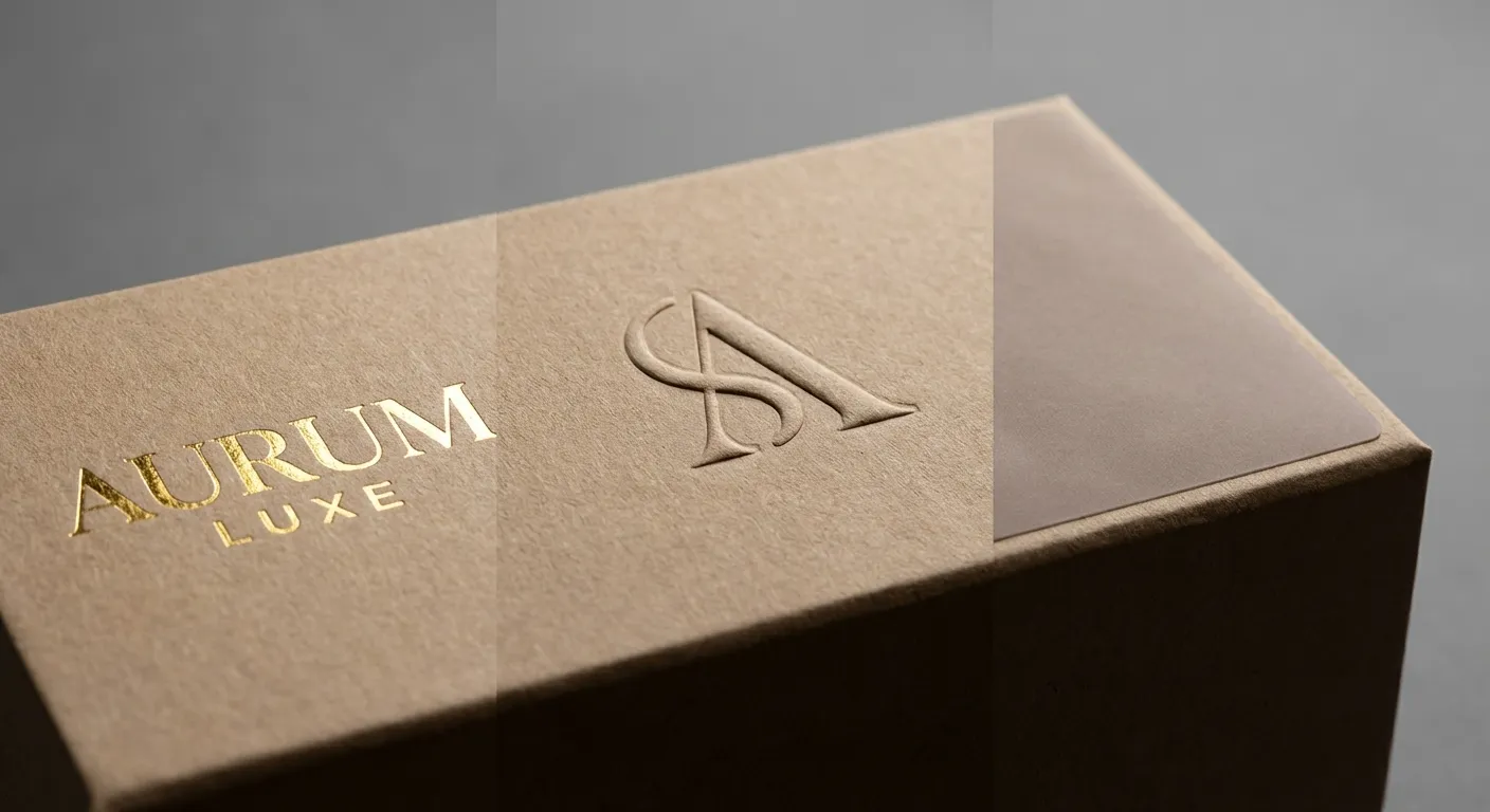 Finitions premium pour coffrets : dorure à chaud, gaufrage et pelliculage soft-touch