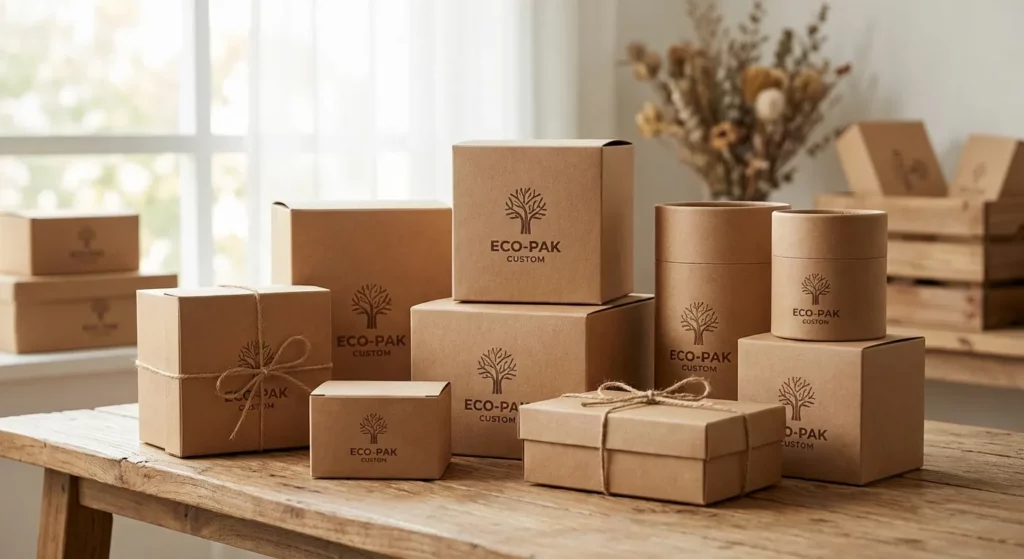 Collection de packaging écologique personnalisé pour entreprises responsables